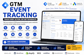 set up GTM event tracking for clicks, forms, scrolls, and videos