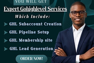 gohighlevel subaccount pipeline setup lead generation ghl membership site