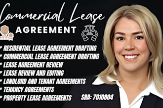 write or review lease agreement, rental, residential, commercial lease agreement