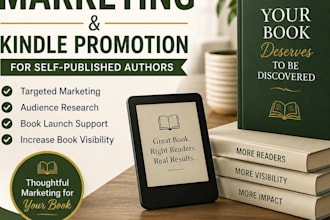 do amazon KDP book marketing, kindle promotion and ebook marketing