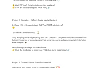write high converting e commerce ad copy and social media captions