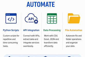 build python scripts for automation and data processing