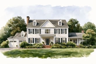 do watercolor house painting