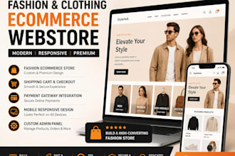 develop a custom clothing fashion ecommerce website