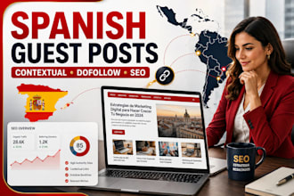 publish spanish guest posts with contextual dofollow SEO backlinks