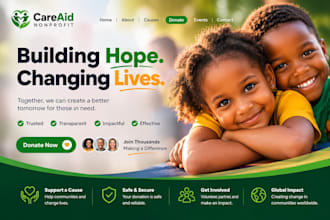 non profit website, nonprofit website, charity website, 501c3, donation website