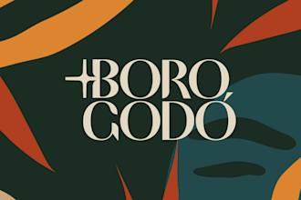 create a modern and colorful logo with brandkit