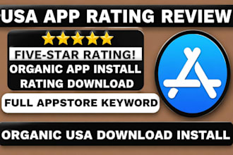 add mobile marketing USA 5 star IOS user rating review, mobile game app download