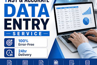 do data entry excel google sheets and  admin task