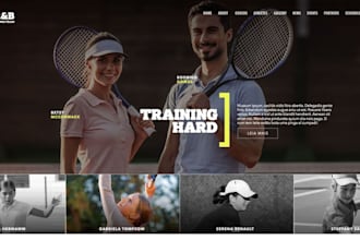 build wix tennis coach website tennis academy website private lessons website