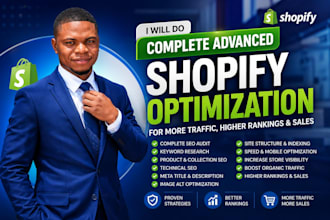 do complete advanc shopify SEO for sales, traffic ranking,shopify website design