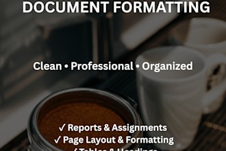professionally format and edit your word document