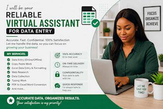 be your reliable virtual assistant for data entry