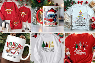 design ugly christmas t shirts and christmas svg bundles