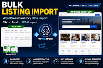 bulk import listings to your wordpress directory