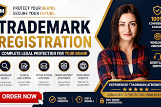 be your US trademark registration attorney for your uspto brand filing