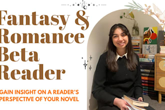 beta read your fantasy or romance manuscript