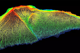 create high resolution terrain model, elevation map, land survey, 3d topography