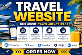 design travel agency website travefy tour booking travel wp travelly rezdy xola