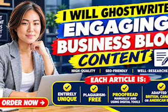 ghostwrite engaging business blog content