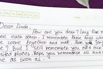 write your feelings for your beloved person