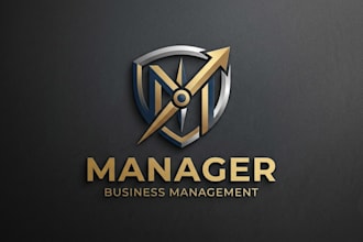 design a professional manager logo for your business brand