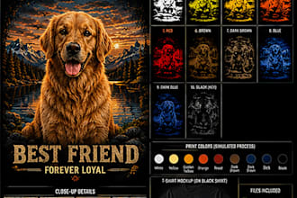 create professional screen print color separation