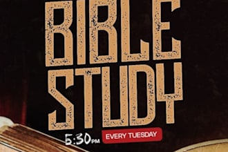 design a church event flyer, sunday service or ministry flyer