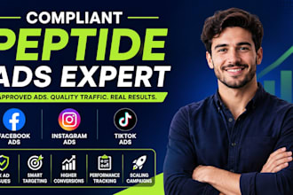 fix peptide ads issues, compliant peptide ads on facebook instagram and tiktok