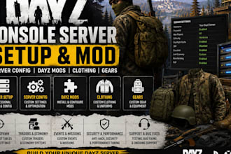 setup and mod ur console dayz server server config dayz mods clothing gears