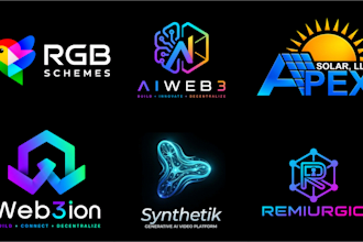 design modern minimalist ai startup, saas, web3, and software logo