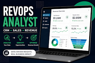 be your revops analyst for CRM, sales and revenue analytics