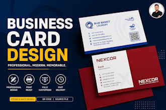 design a professional business card with print ready files