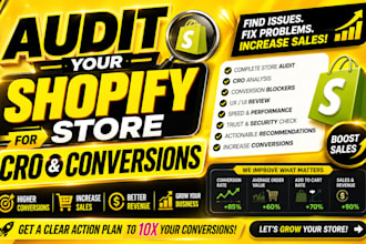 audit your shopify store for cro and conversions