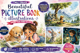 create beautiful picture book illustrations
