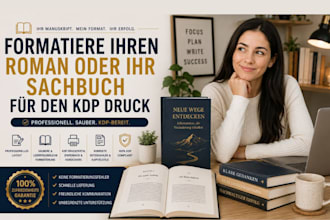 formatiere ihren roman oder ihr sachbuch für den KDP druck