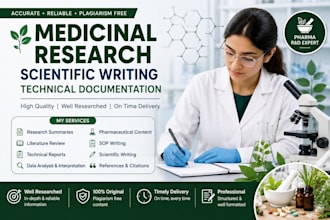 do medicinal research, and technical documentation