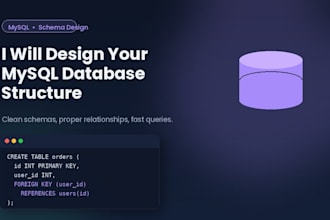 design and set up your mysql database structure