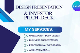design a compelling canva pitch deck that wins investors