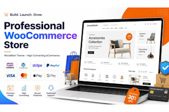 build a high converting woocommerce website using wordpress, elementor, woodmart