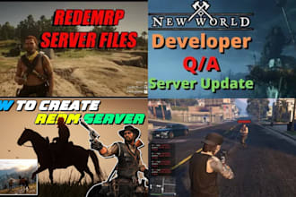 setup your regemp, altv, fivem roleplay redm and qbcore server with custom mods