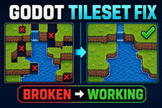 fix and convert your pixel art tileset into a working godot 4 tileset
