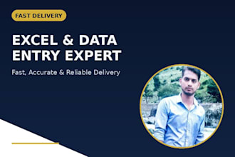 do data entry and excel work accurately