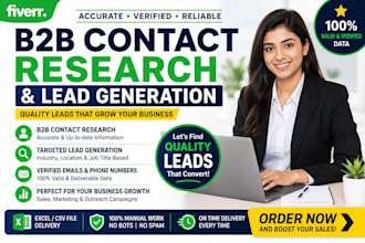 do b2b contact research and lead generation