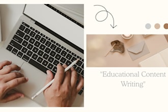 write engaging educational blog posts and articles