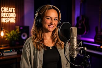 record custom narrative female british voice over podcast voice over voice actor