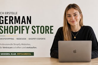 build german shopify website  dropshipping store redesign shopify store