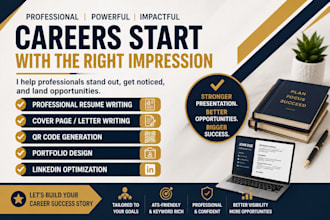 write a professional resume, and portfolio design