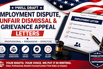 draft employment dispute unfair dismissal and grievance appeal letters
