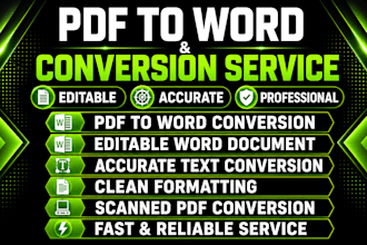convert PDF to word